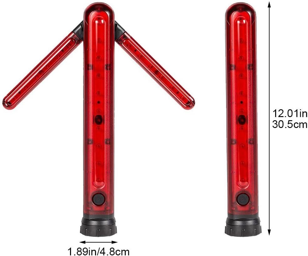 Bâton de signalisation routière LED étanche et réglable — pour la sécurité routière