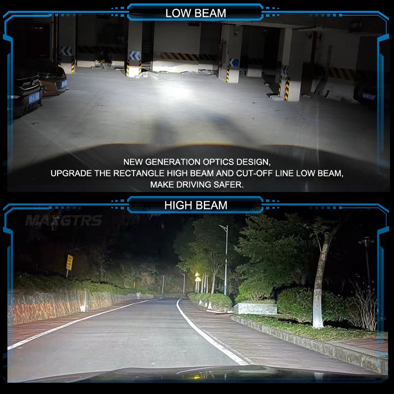 Kit Lampes Projecteur LED H4 36W — Éclairage Full LED 6000K