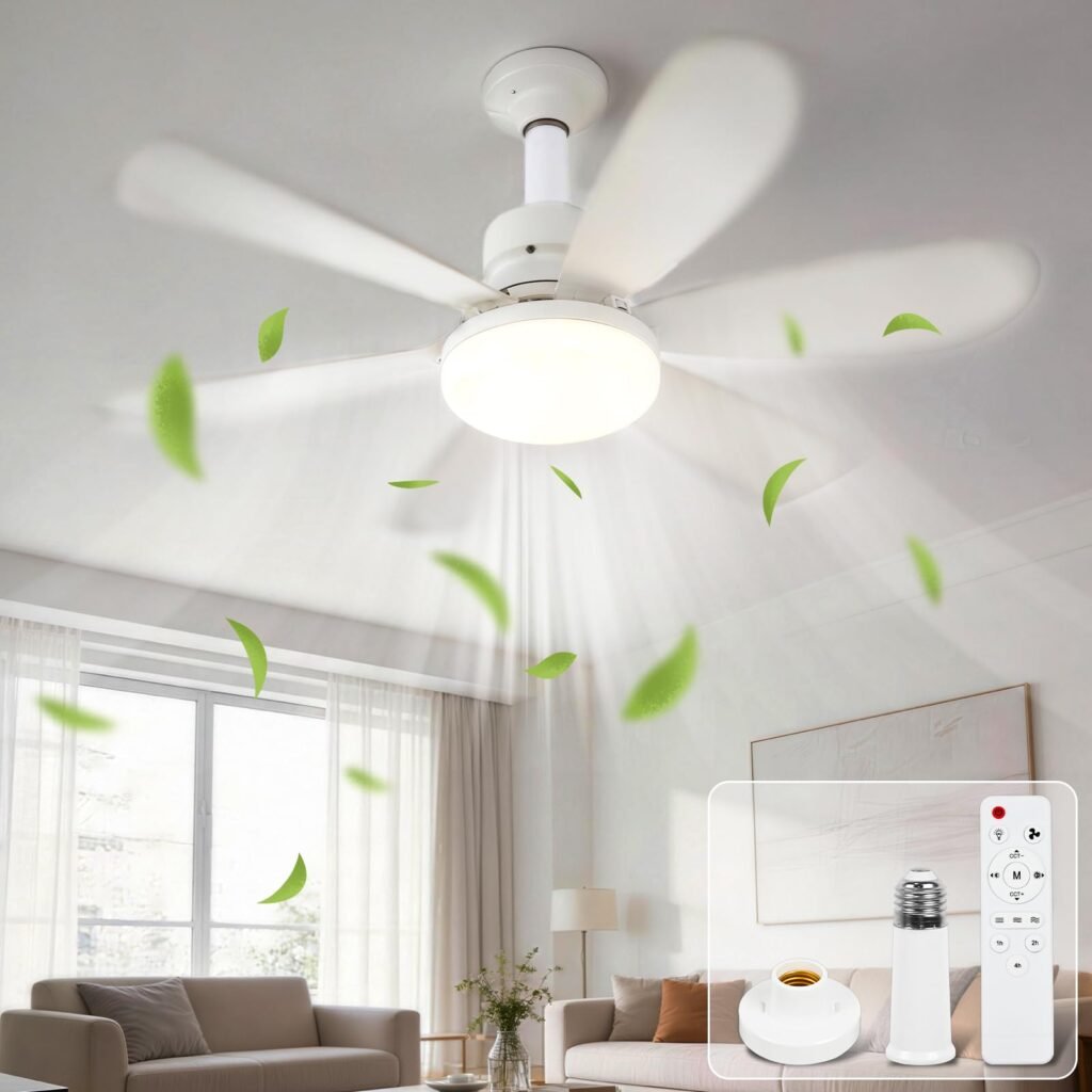 Ventilateur de Plafond Lumineux 80w — Éclairage et Ventilation Intelligents