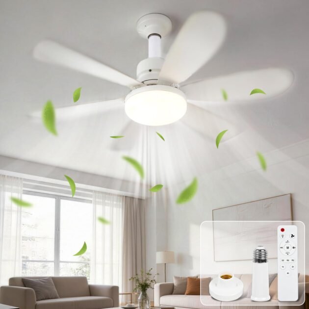 Ventilateur de Plafond Lumineux 80w — Éclairage et Ventilation Intelligents
