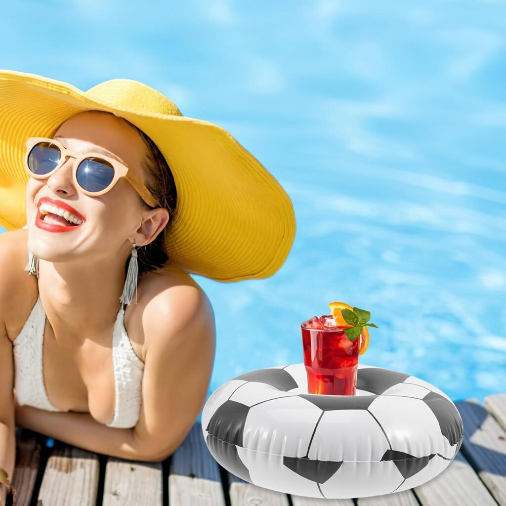 Porte-Gobelets Flottants Gonflables pour Piscine — Amusant