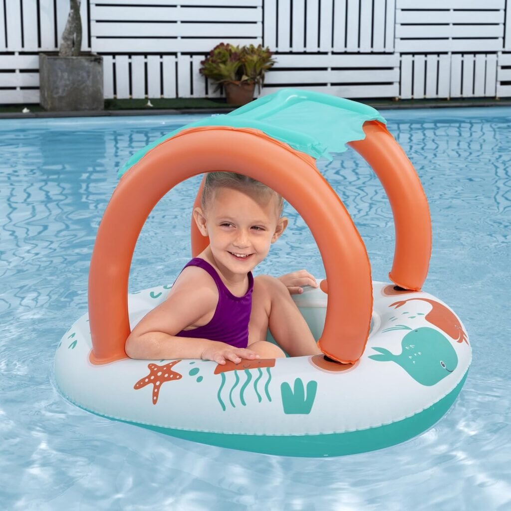 Bateau Gonflable Enfant Bestway 34203 — Pare-Soleil Amovible