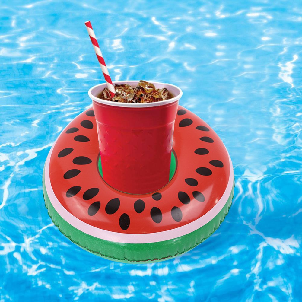 Porte-Gobelets Flottants Gonflables pour Piscine — Amusant