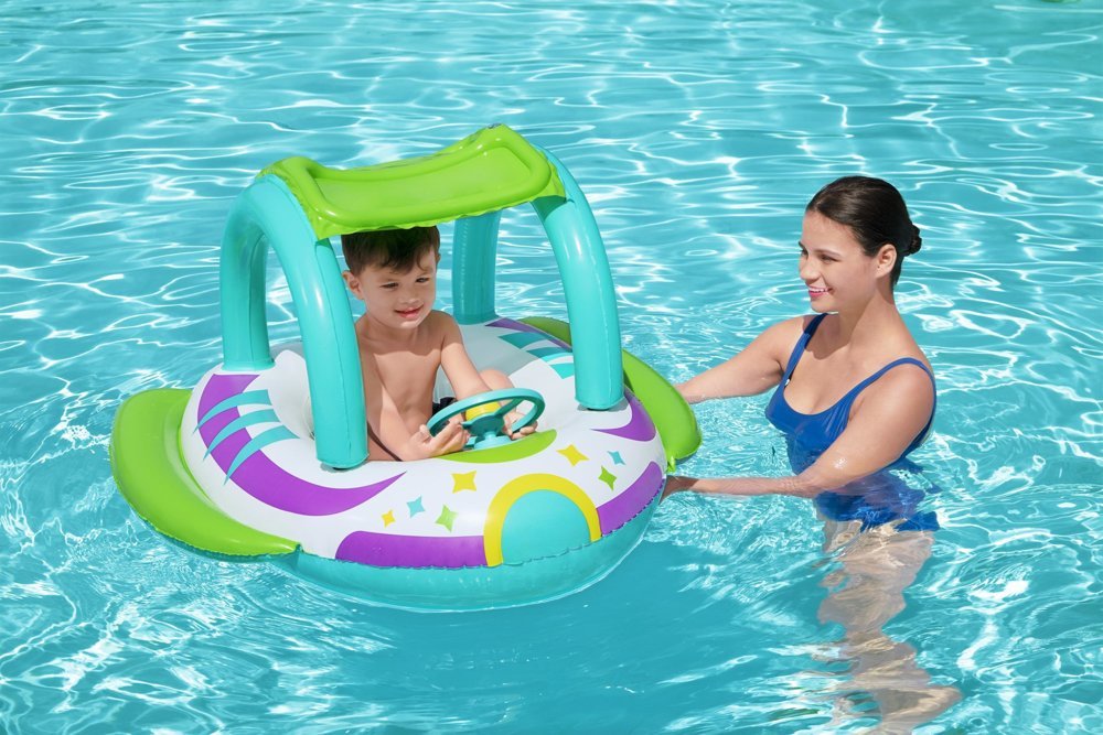 Bateau Gonflable Enfant Space Splash — Protection Solaire