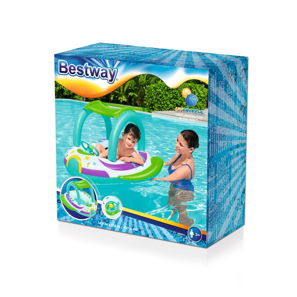 Bateau Gonflable Enfant Space Splash — Protection Solaire