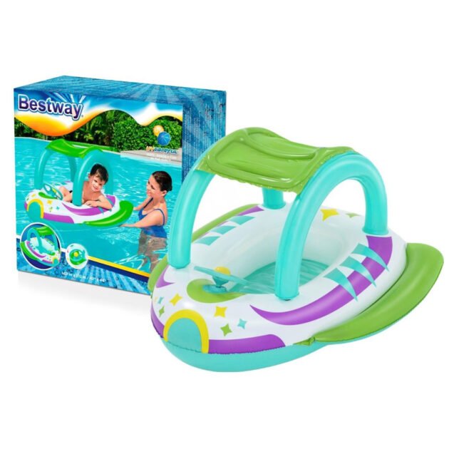 Bateau Gonflable Enfant Space Splash — Protection Solaire