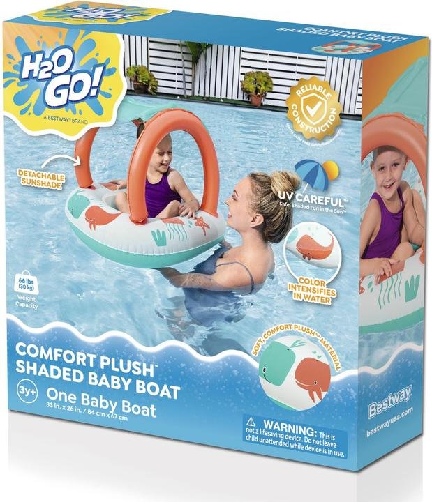 Bateau Gonflable Enfant Bestway 34203 — Pare-Soleil Amovible