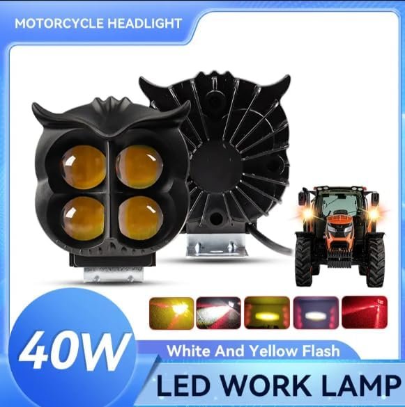 Projecteur LED 40W Forme Chouette — Éclairage Antibrouillard