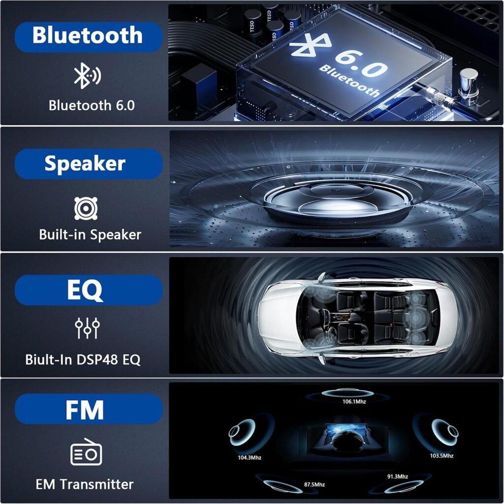 Autoradio 1Din Écran Tactile 5" IPS  Apple CarPlay et Android Auto