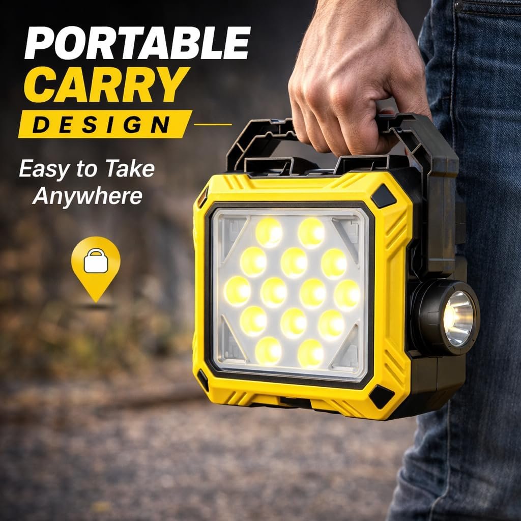 Lanterne de Camping LED Rechargeable — Éclairage Puissant