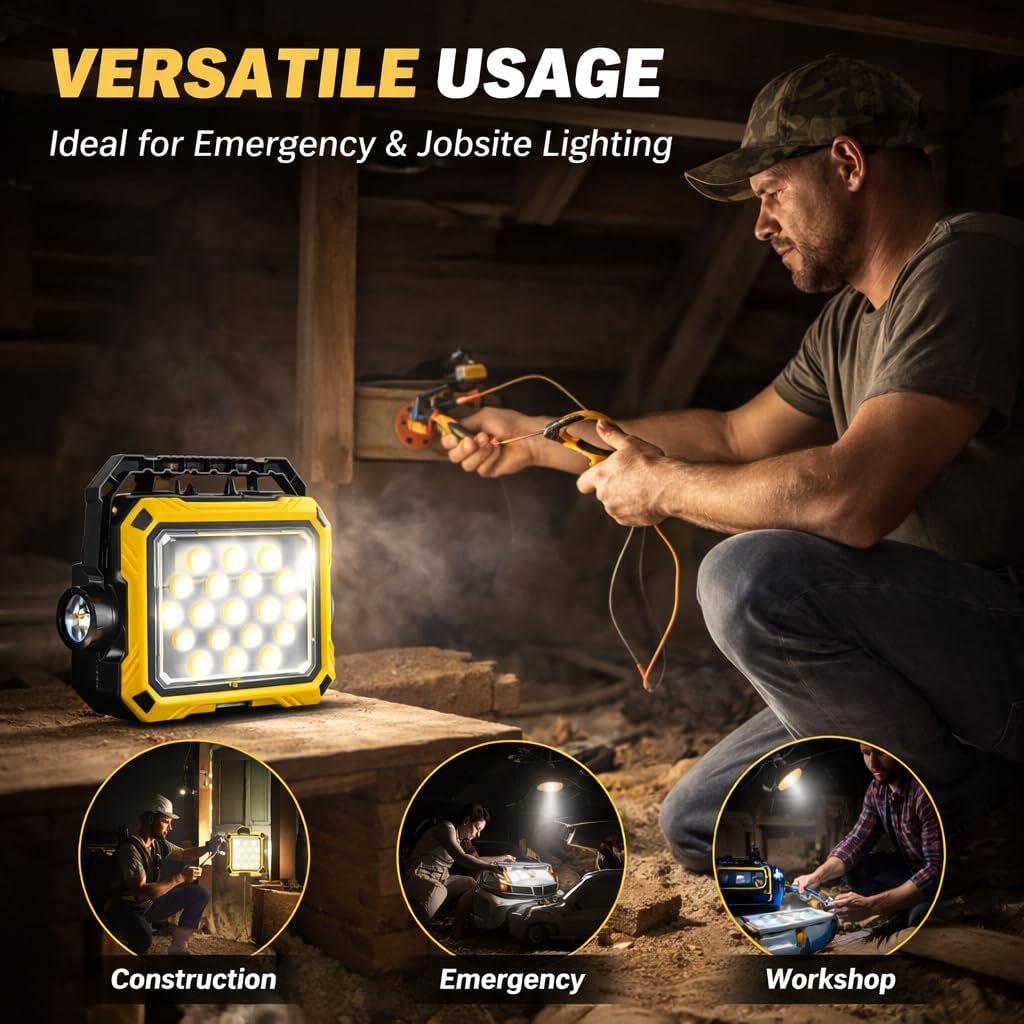 Lanterne de Camping LED Rechargeable — Éclairage Puissant