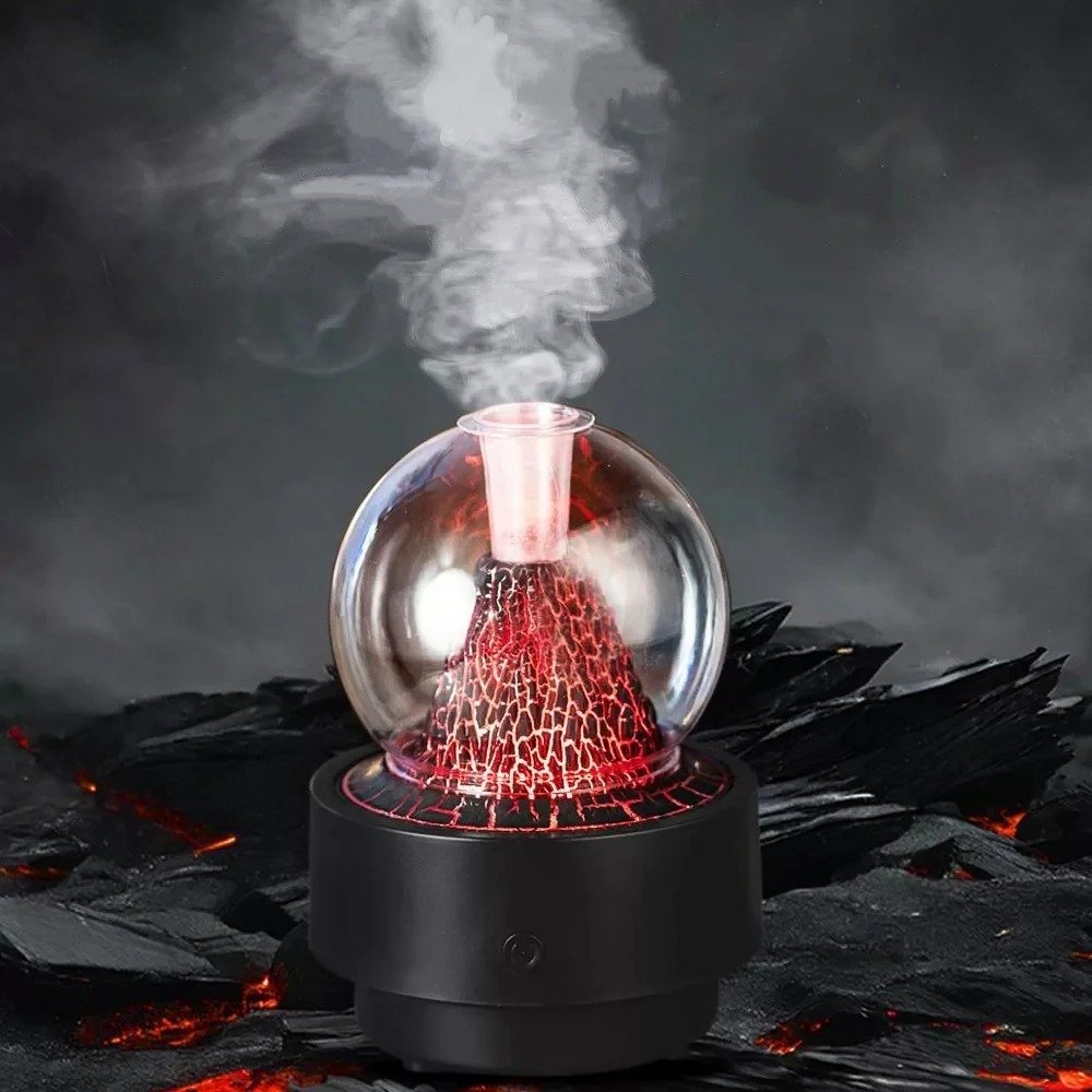 Diffuseur d'Arôme et Humidificateur Effet Volcan 300ml — Pour une atmosphère relaxante