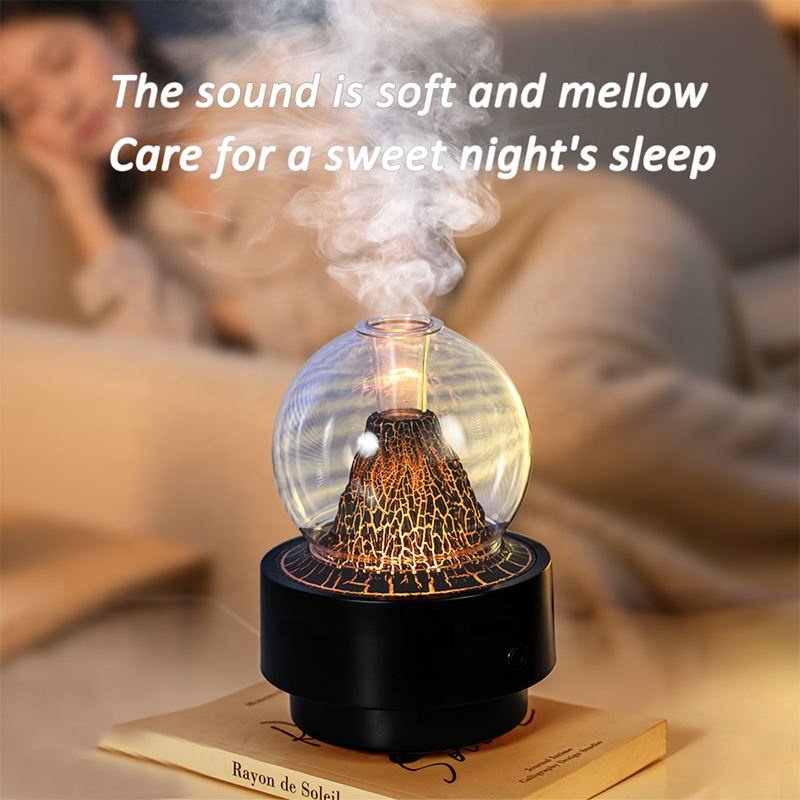 Diffuseur d'Arôme et Humidificateur Effet Volcan 300ml — Pour une atmosphère relaxante