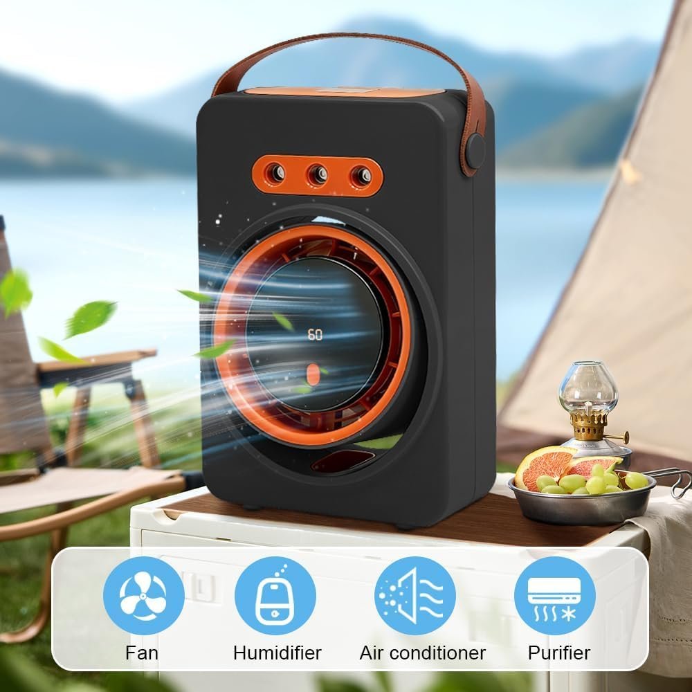 Purificateur d'air portable 4 en 1 — Rafraîchissement d'été