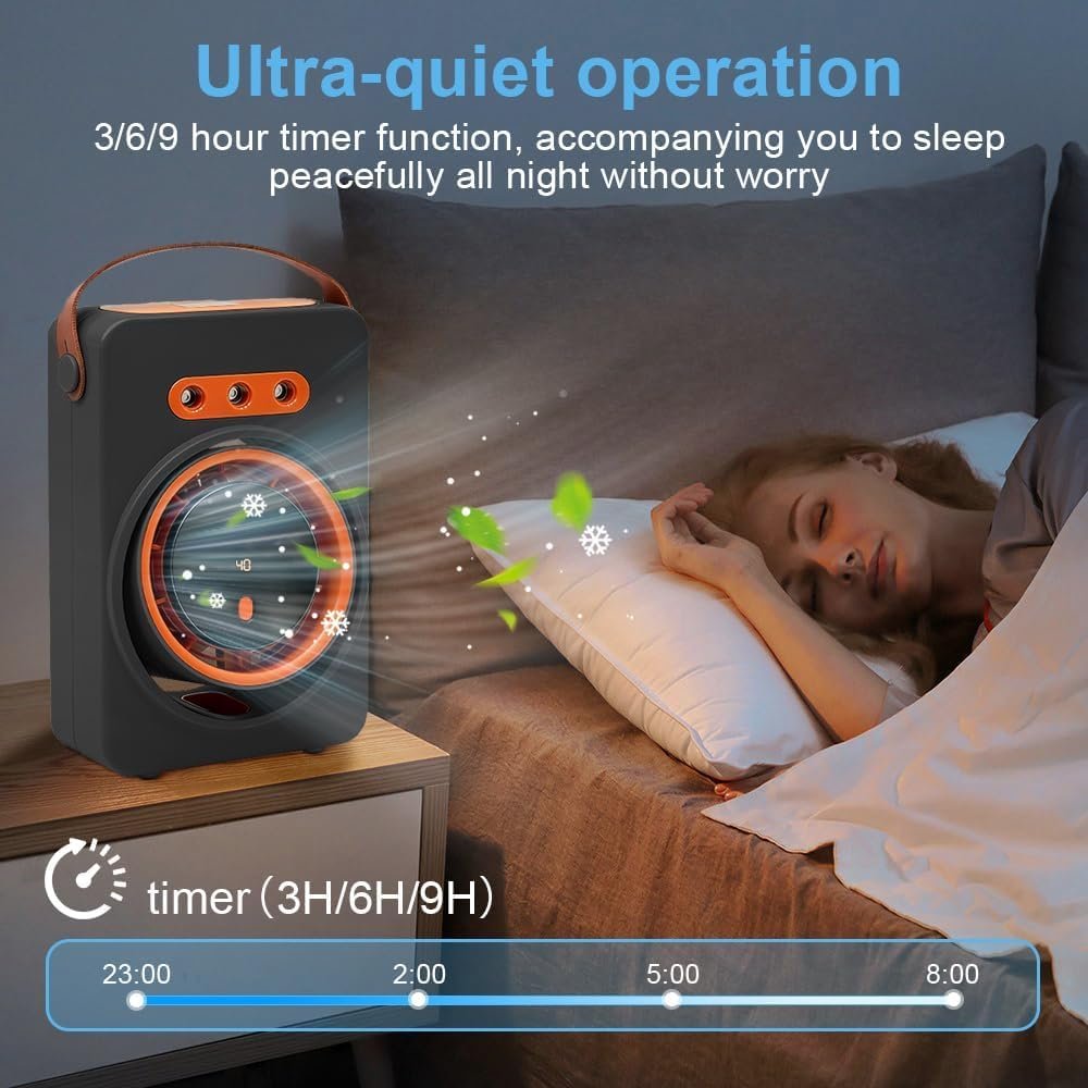 Purificateur d'air portable 4 en 1 — Rafraîchissement d'été