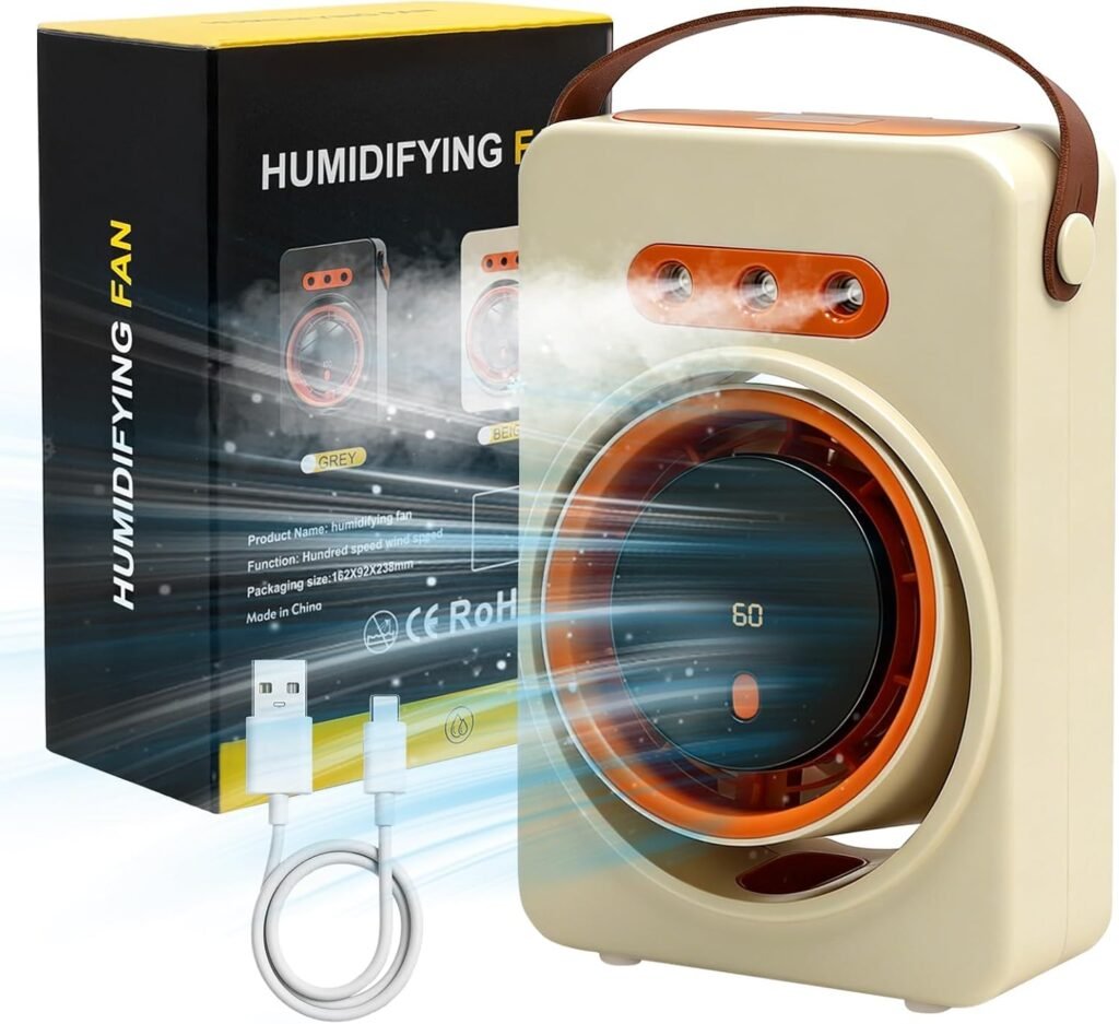 Purificateur d'air portable 4 en 1 — Rafraîchissement d'été