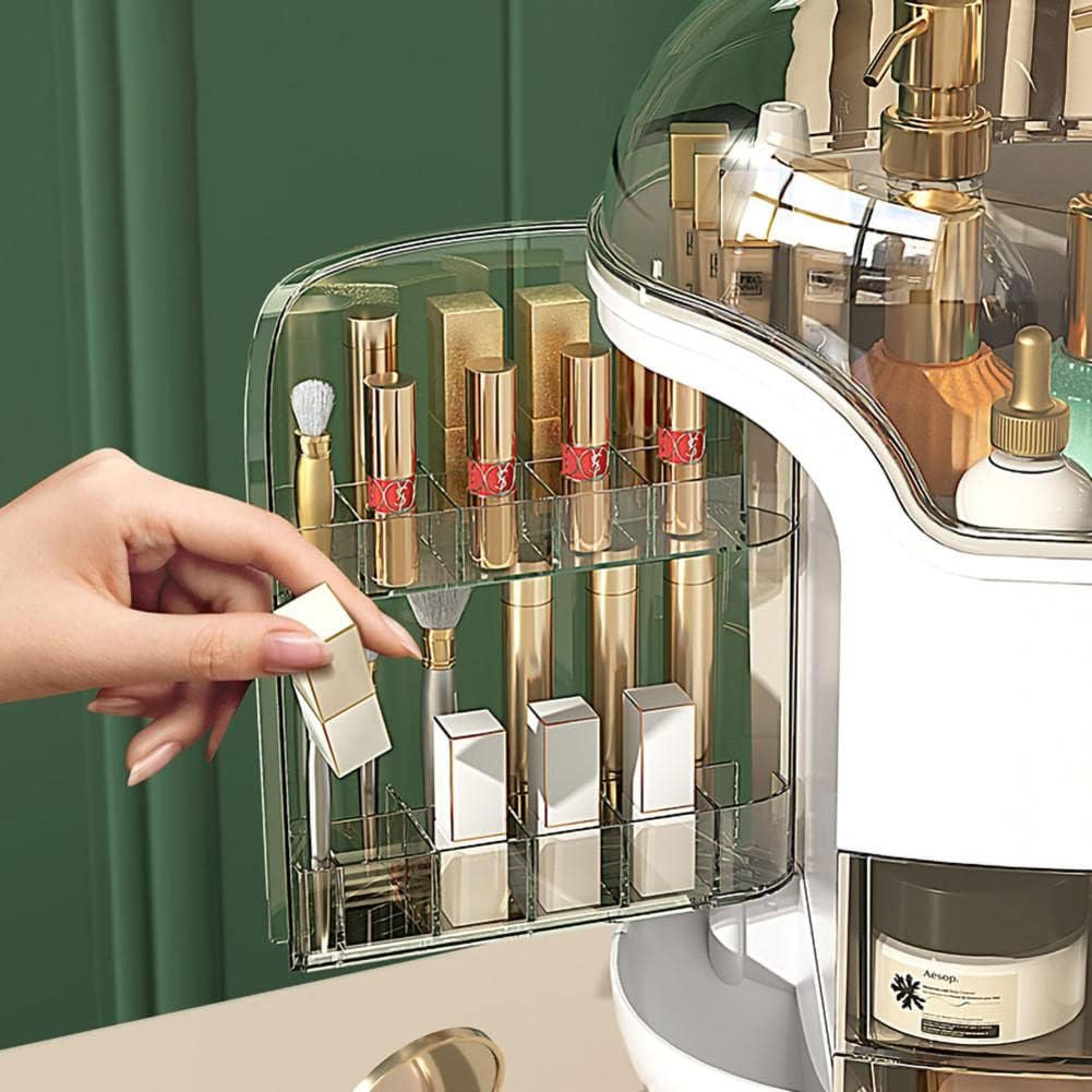Organisateur de maquillage grande capacité — rangement pratique