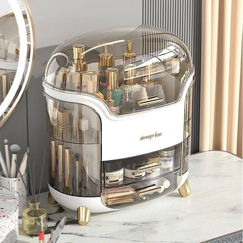 Organisateur de maquillage grande capacité — rangement pratique