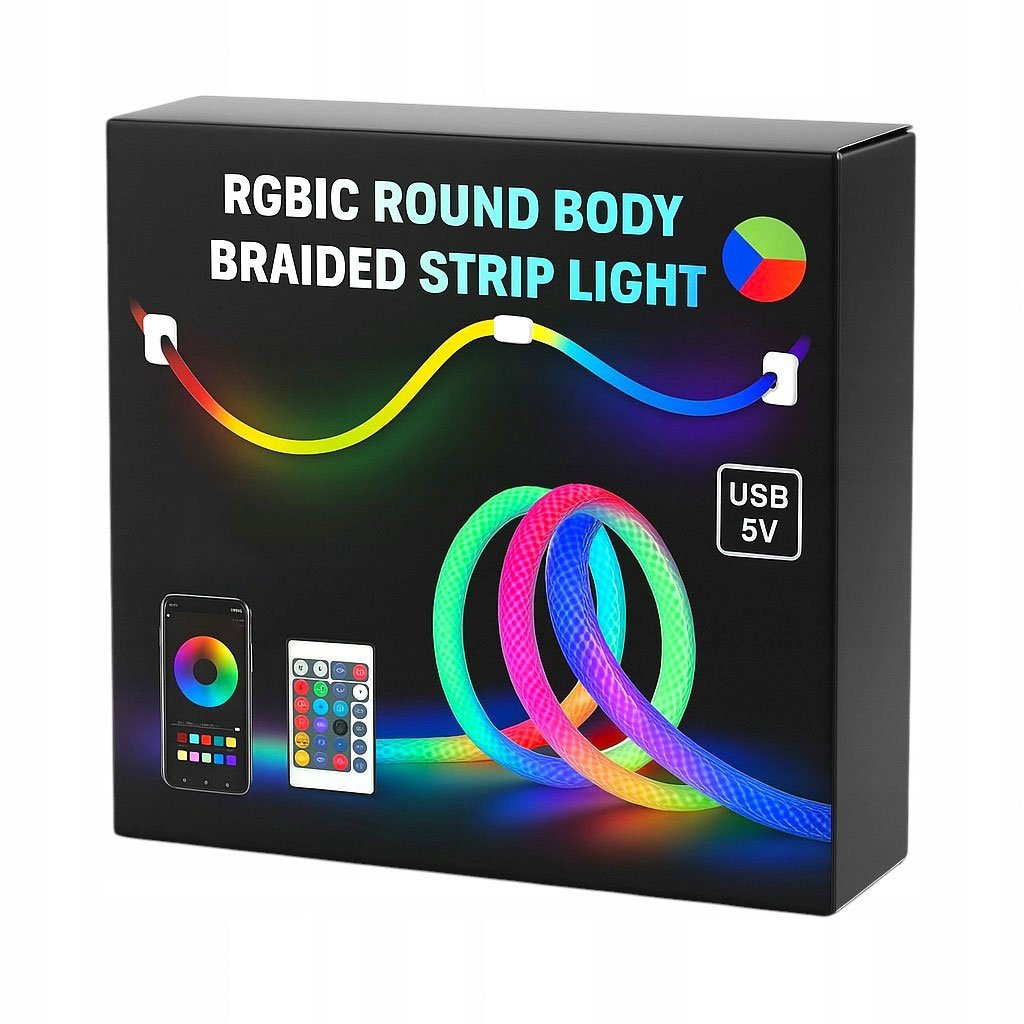 Bande LED RGB 360° 3M — Éclairage numérique