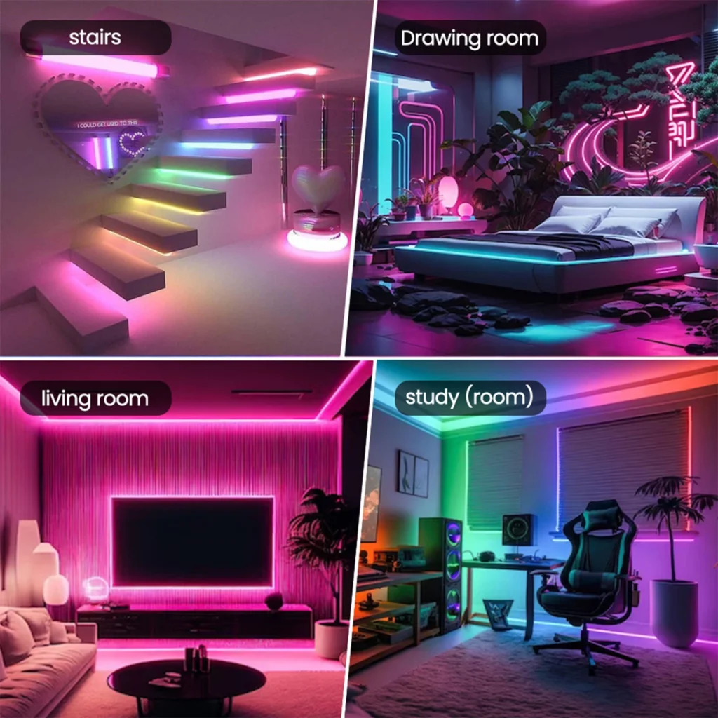 Bande LED RGB 360° 3M — Éclairage numérique
