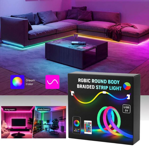 Bande LED RGB 360° 3M — Éclairage numérique