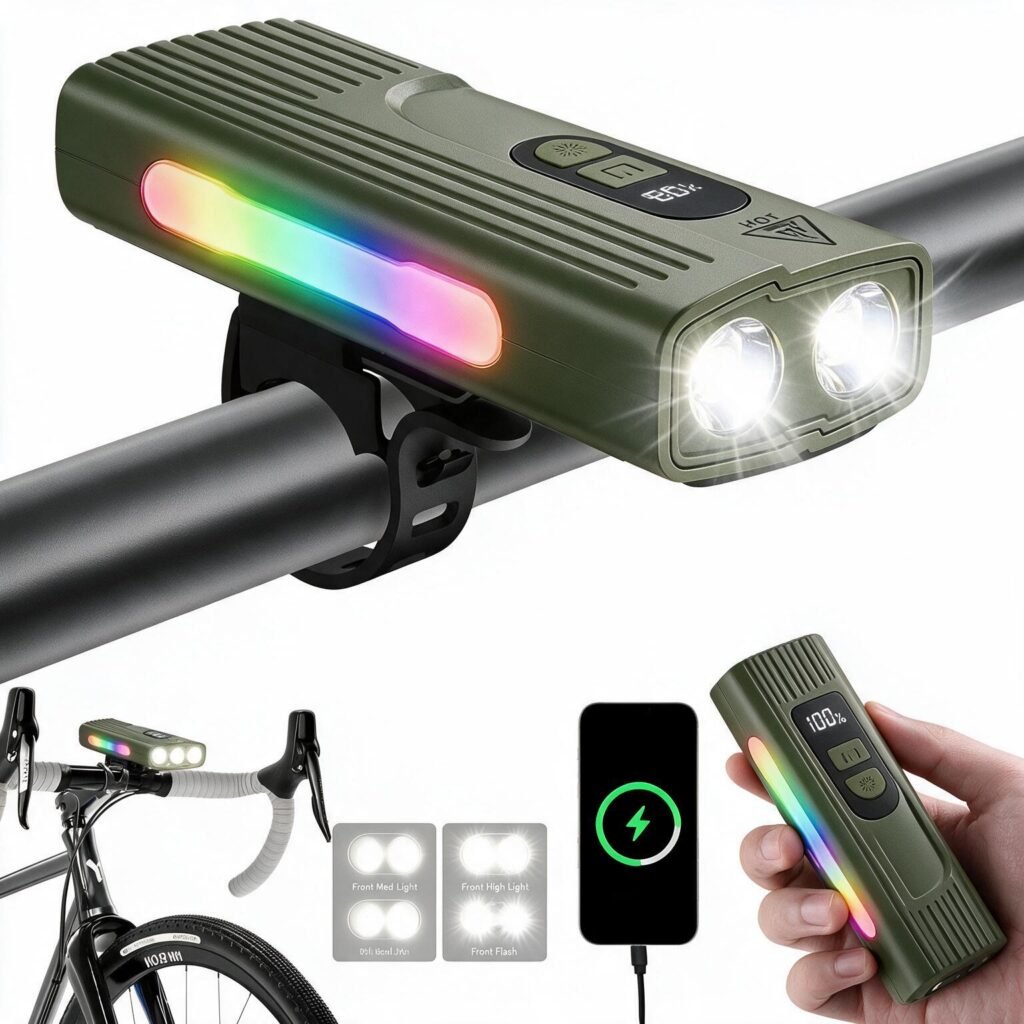 Lampe de vélo rechargeable Z-838 — Éclairage LED puissant