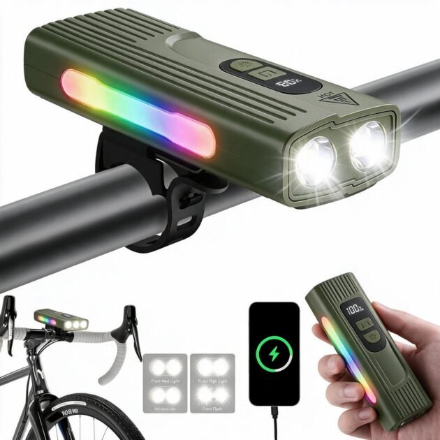 Lampe de vélo rechargeable Z-838 — Éclairage LED puissant