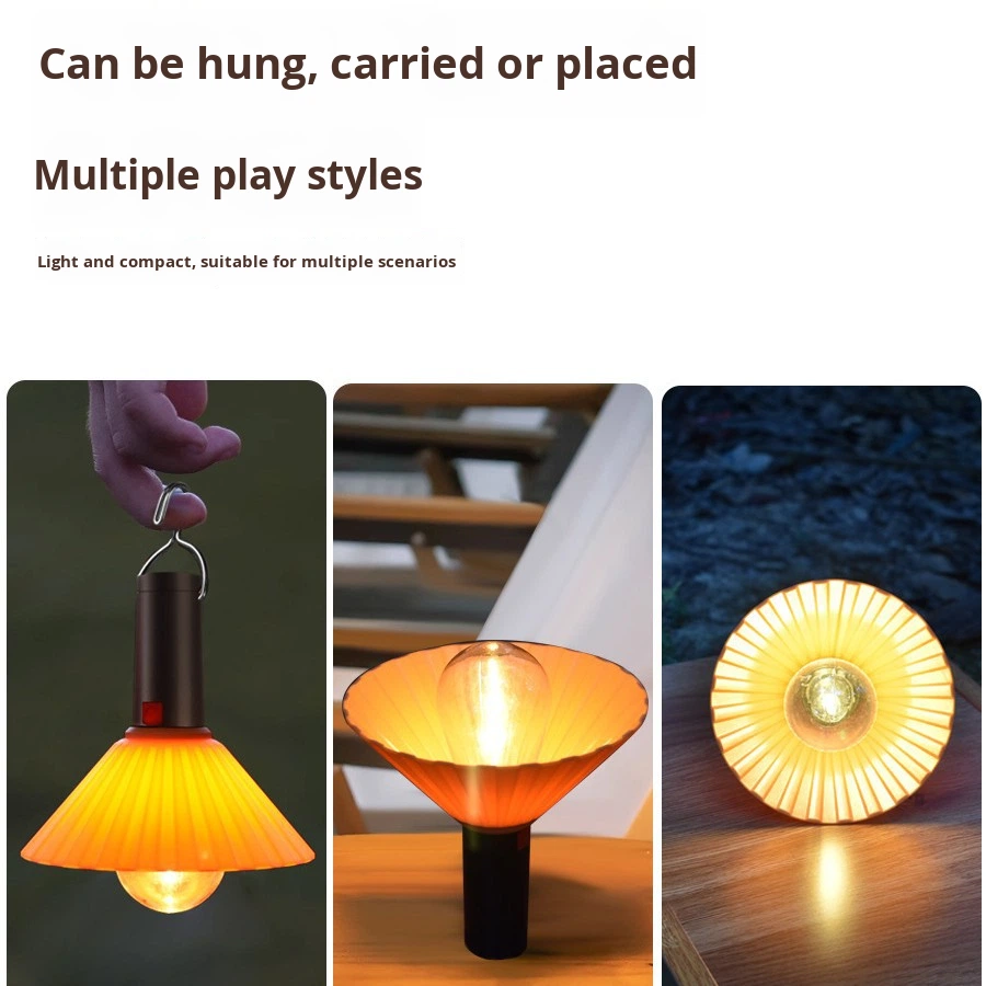 Lanterne de Camping Rechargeable 3 Niveaux de Luminosité — Éclairage Pratique