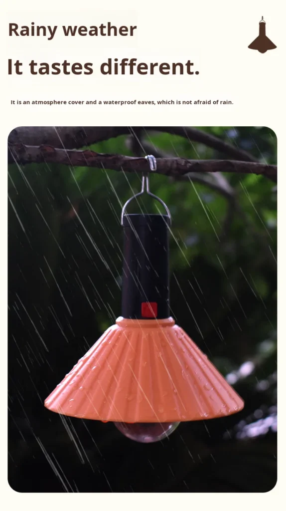 Lanterne de Camping Rechargeable 3 Niveaux de Luminosité — Éclairage Pratique