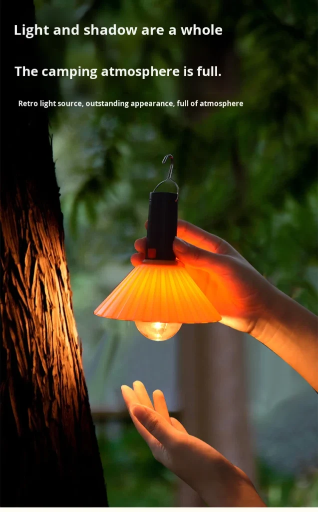 Lanterne de Camping Rechargeable 3 Niveaux de Luminosité — Éclairage Pratique