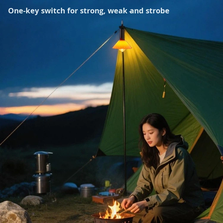Lanterne de Camping Rechargeable 3 Niveaux de Luminosité — Éclairage Pratique