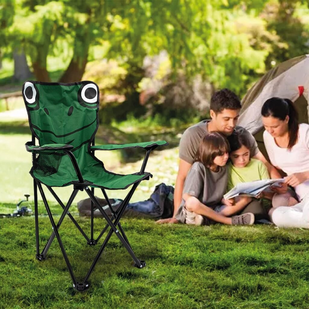 Chaise Pliante pour Enfant Style Tortues Ninja avec Porte-Gobelet