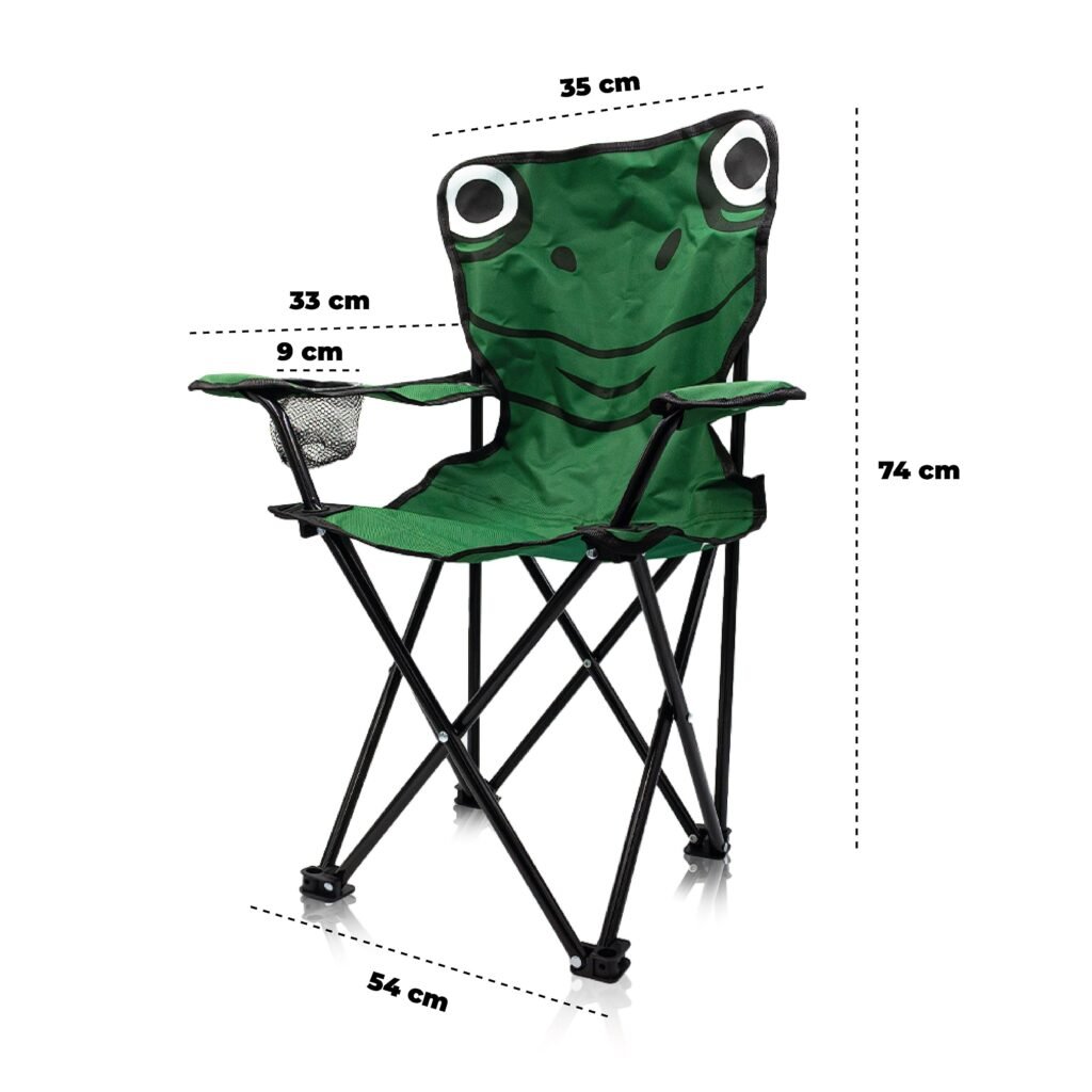 Chaise Pliante pour Enfant Style Tortues Ninja avec Porte-Gobelet