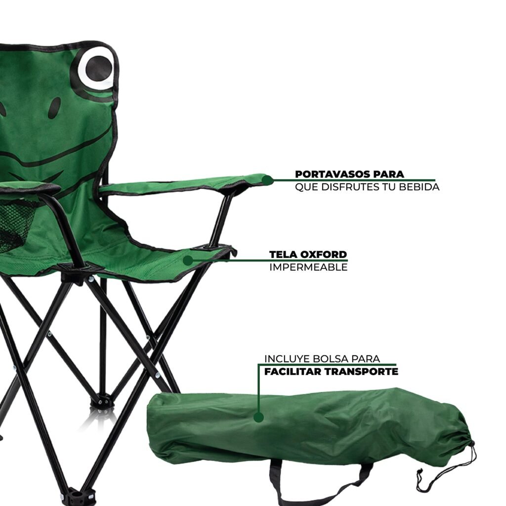 Chaise Pliante pour Enfant Style Tortues Ninja avec Porte-Gobelet