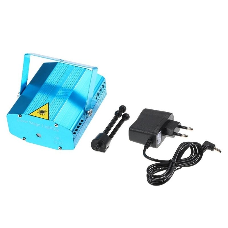 Projecteur Laser LED RG Stroboscopique à Commande Vocale – Effets Lumineux RGB 3 Modes