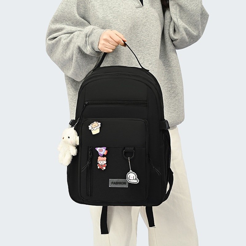 Sac à dos scolaire noir — pour étudiants