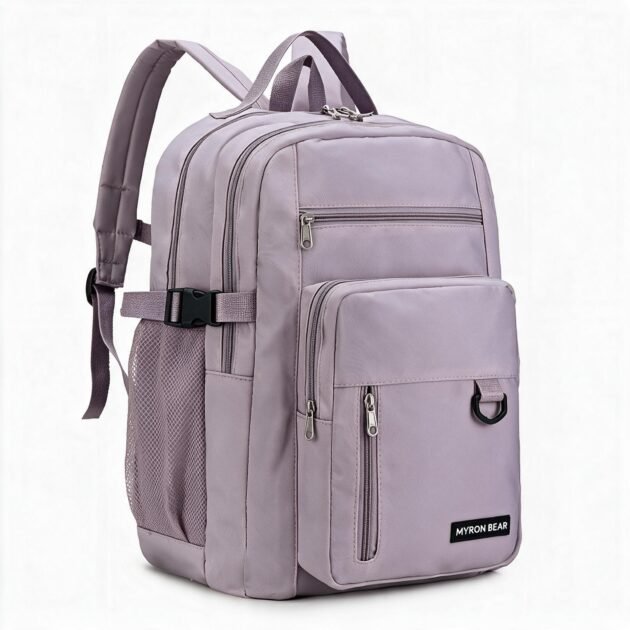 Sac à dos scolaire mauve — Confortable et léger