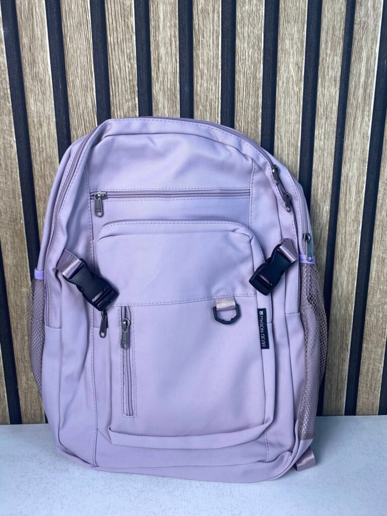 Sac à dos scolaire mauve — Confortable et léger