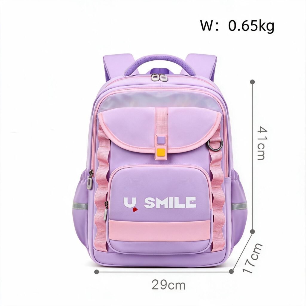Sac à Dos Scolaire Enfant Mauve — Pour École