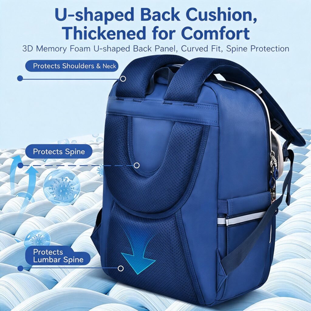 Sac à Dos Scolaire Ergonomique Bleu — Conçu pour les Enfants