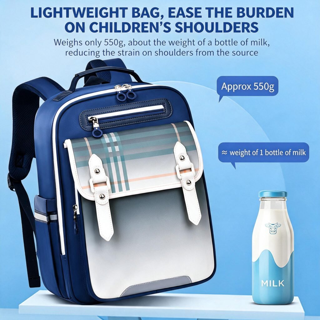 Sac à Dos Scolaire Ergonomique Bleu — Conçu pour les Enfants