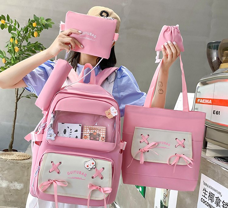 Sac à Dos Rose Multifonctionnel — Grand Volume