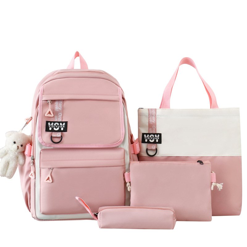 Sac à Dos Multifonctionnel Kawaii Rose — Grand Volume