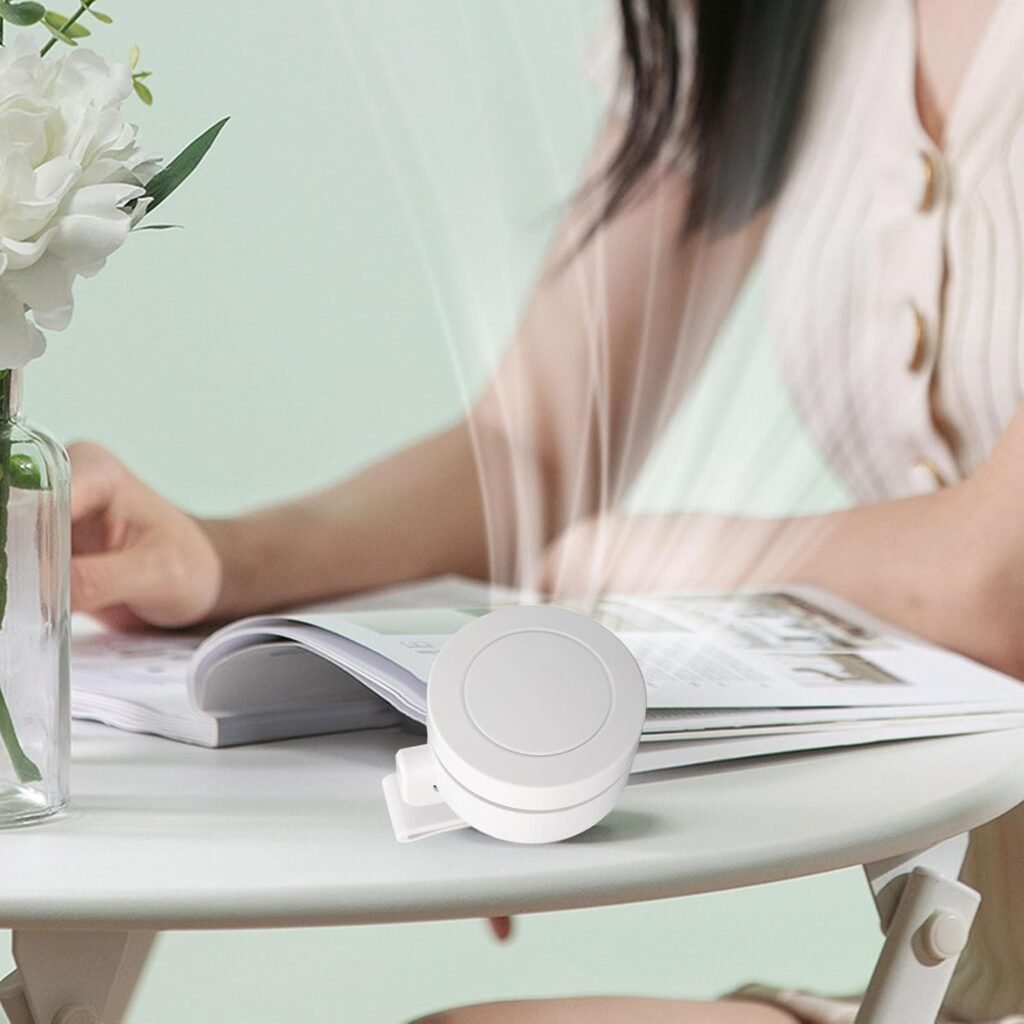 Ventilateur portable rechargeable 360° — Clip orientable