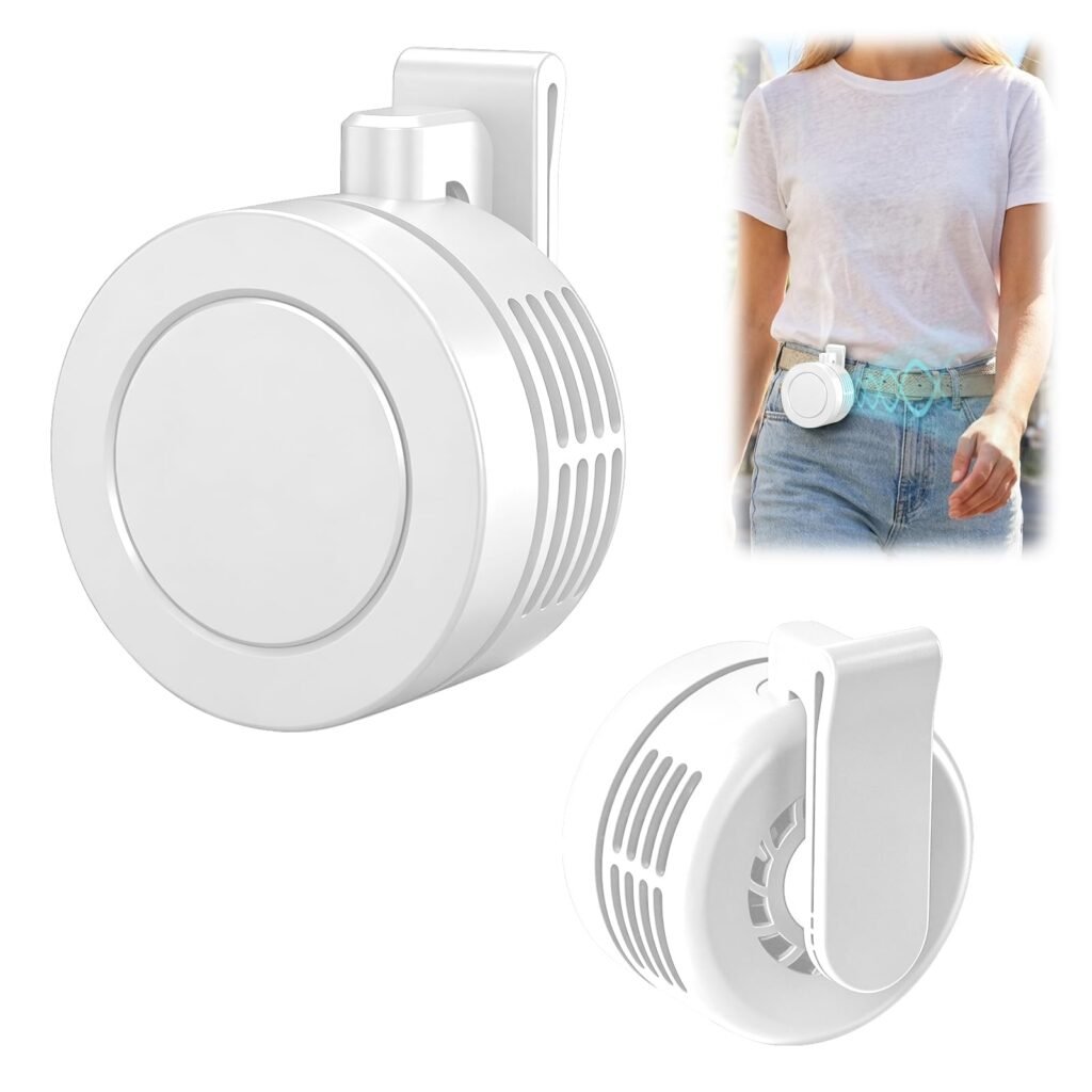 Ventilateur portable rechargeable 360° — Clip orientable