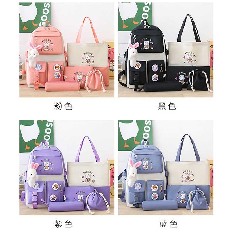 Sac à Dos Multifonctionnel Kawaii Rose — Grand Volume