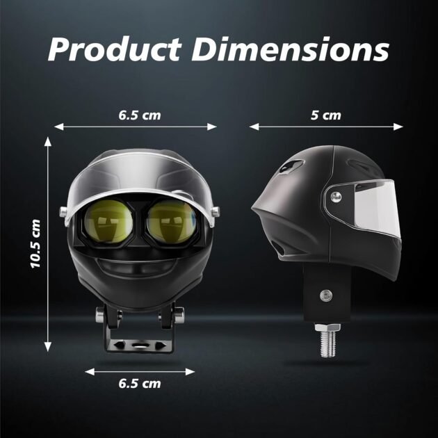 Projecteur LED Auxiliaire Double Couleur — Éclairage pour Moto