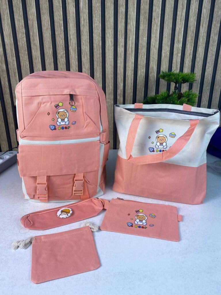 Sac à Dos Multifonctionnel Kawaii Rose — Grand Volume