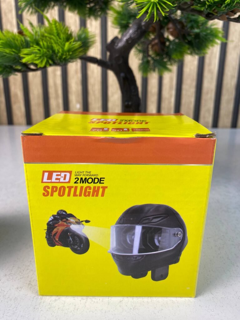 Projecteur LED Auxiliaire Double Couleur — Éclairage pour Moto