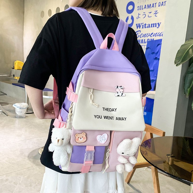 Sac à Dos Multifonctionnel Kawaii Grand Volume Imperméable — Idéal pour les étudiants